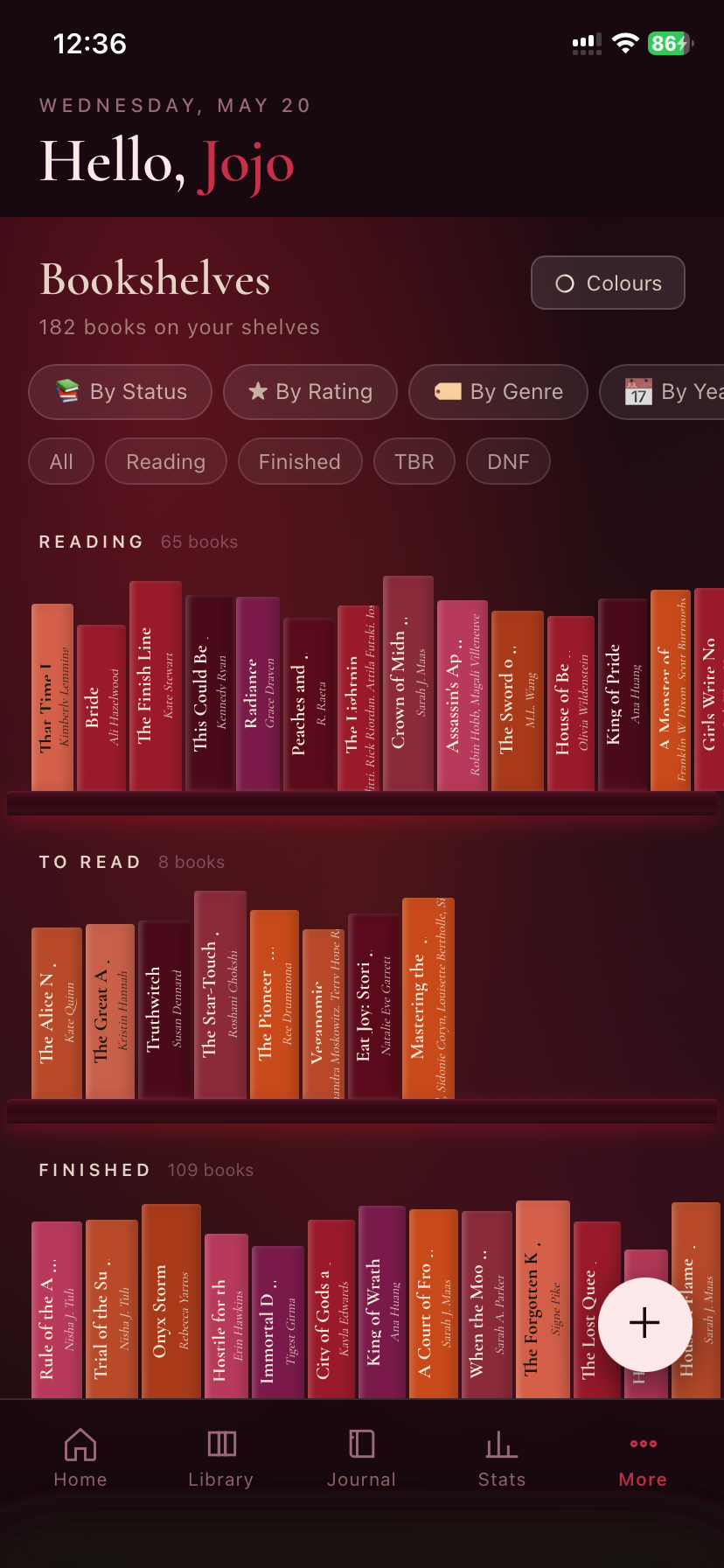 CozyShelf light theme